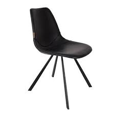 dutchbone franky stoel stoelen eetkamerstoelen zwarte stoelen