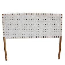 Some upholstered headboards showcase thoughtful design details, like topstitching, quilting, or button tufting. Super King Teak White Leather Unison Headboard Bedhead Home Of Temptations Interior Design Furniture Decor Gifts