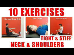 Top 10 Exercises For Tight Or Stiff Neck Shoulders Headaches Self Massage Strengthening Youtube In 2020 Stiff Neck Muscles Of The Neck Self Massage