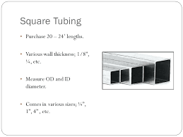 Metal Square Tube Sizes Ignitefilms Co