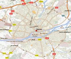 Printable tram map of bordeaux, france. Nantes Map