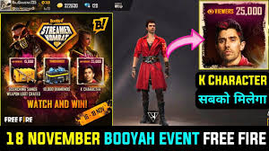 This website can generate unlimited amount of coins and diamonds for free. 18 November Event Free K Character Free 10000 Diamonds Streamer Kombat Grand Final Booyah App Youtube