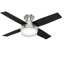 Some ceiling fans without lights can be shipped to you at home, while others can be picked up in store. Dempsey Low Profile With Light 44 Inch Ceiling Fan Hunter Fan