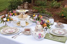 Dimar garden outdoor coffee table wicker patio furniture conversation set lawn garden tea table rattan patio coffee tables with glass top (25.2in, mix brown) 4.5 out of 5 stars 531 $115.99 $ 115. Celebrating Spring Tablescapes Teatime Magazine