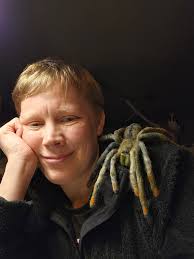 Hand-painted sphinx moth soft faux fur toy