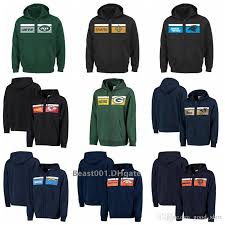 Men Women Youth Panthers Chargers Jets Saints Rams Packers Broncos Bears Chiefs Jaguars Majestic Retro Full Zip Hoodie