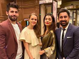 Divya Agarwal And Varun Sood Pose With Rannvijay Singha And His Wife Prianka Call Them Family Times Of India Panchal in this drama his role was very short. varun sood pose with rannvijay singha