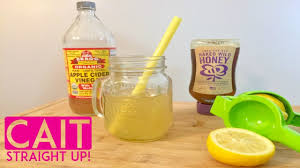 Apple Cider Vinegar Drink Recipe Lose Weight Clear Skin Fight Fatigue Cait Straight Up Youtube
