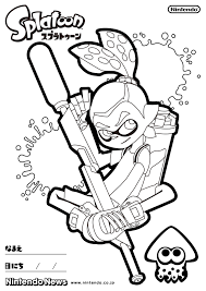 Coloring pages cool new fashion coloring page free book. Splatoon Coloring Pages Coloring Home