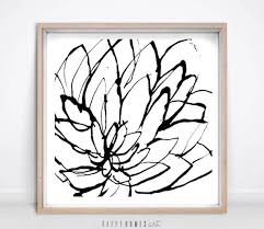 Black And White Flower Framed Wall Art 5 60 Digital Print Floral Scandi Art Black An White Flower Black White Printable Flower Minimalist Flower Downloa Downloadable Art Abstract Art Collection