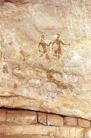 Figure out which art pieces are real and which are forgeries in our guide. Algeria Neolithic Rock Painting Depicting Human Figures And A Magnificent Mouflon Head Iccrom