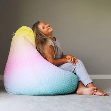 A more refined bean bag for a more refined person. Mermaid Ombre Extra Large Classic Beanbag