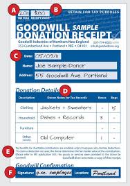 How To Fill Out A Goodwill Donation Tax Receipt Goodwill