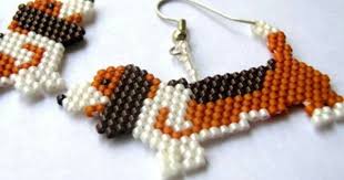 Sosis Kopek Beaded Jewelry Patterns Brick Stitch Earrings Bead Weaving