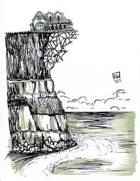 Description The House On The Hill From Book 3 The Wide Window From The Tv And Book Series A Series Of Unfo A Series Of Unfortunate Events Art Event Art Series