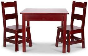 Melissa Doug Wooden Table And Chairs Set Espresso Wooden Table And Chairs Solid Wood Table Durable Chairs