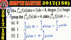 Check spelling or type a new query. Sbmptn 2017 Saintek Pembahasan Matamatika Ipa No 09 Integral Youtube