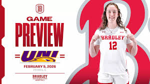 Bradley WBB Hosts Northern Iowa in Thursday Night MVC Clash