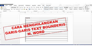 Untuk merubah warna, garis, dan bentuk text box dengan mengaktifkan text box, kemudian pilih. Cara Menghilangkan Garis Garis Text Bounderis M Word Youtube