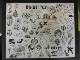 Does that mean double bad luck? Friday 13th Flash Socal Tattoo San Pedro Ca Friday The 13th Tattoo 13 Tattoos Tattoo Flash Sheet