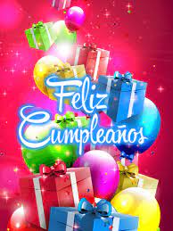 How to say thank you for birthday wishes. Happy Birthday Balloon Gift Box Card In Spanish Feliz Cumpleanos Birthday Greeting Cards By Davia