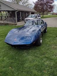 Image result for Blue Green 1973 Corvette