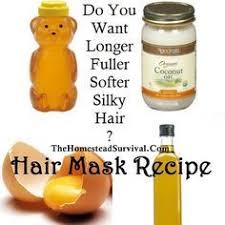 Combine 1 Tsp Honey 2 Tsp Olive Oil 1 2 Tsp Coconut Oil 1 Large Egg Massage Into Dry Hair With Your F Hair Mask Recipe Soft Silky Hair Natural Hair Styles