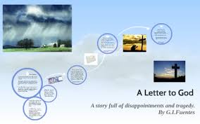 An unsuspecting substitute postman, with a troubled life of his own, becomes entangled in the boy's journey and his family by reading the letters. A Letter To God By Katie Li