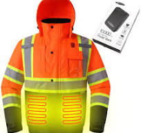 JKSafety 7 Pockets Heated Waterproof Winter Hi-Vis Safety Jacket (JK116A)
