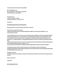 Sekolah tinggi agama islam stai. Contoh Surat Permohonan Bantuan Kewangan Rasmi 14 Descargar