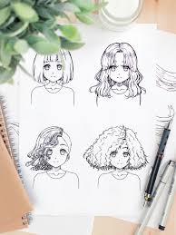 Haare Zeichnen Im Manga Stil Die 4 Haartypen Teil 1