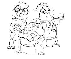 Alvin And The Chipmunks Drawings Alvin And The Chipmunks Cartoon Coloring Pages Coloring Pages