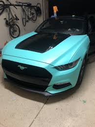 Gunmetal gray mustang gt wrap. Premium Matte Metallic Blue Tiffany Miami Teal Cws