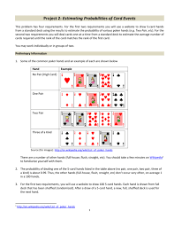 We did not find results for: Project 2 Estimating Probabilities Of Card Events