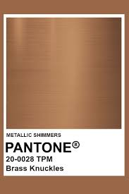 Brass Knuckles Metallic Pantone Color Bronze Color Scheme Pantone Colour Palettes Bronze Color Palette