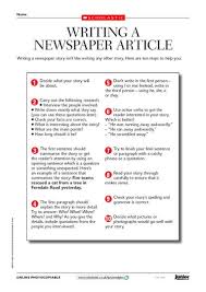 For example, a news article needs to be written without carrying any biased opinion from the writer. 25 Best Newspaper Article Format Ideas Newspaper Article Format Newspaper Article Journalism Classes