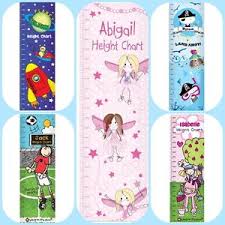 details about personalised childrens boys girls height chart unusual birthday christmas gift