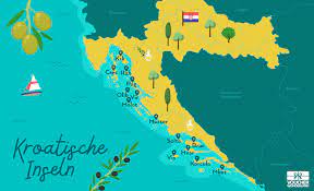 Karte von istrien, dalmatien und dem kvarner. Kroatische Inseln Die 12 Schonsten Inseln Kroatiens Mit Karte