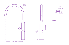 Kitchen Faucets Dimensions Drawings Dimensions Guide
