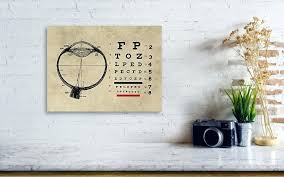 Vintage Eye Chart Wall Art Gftbonline Co