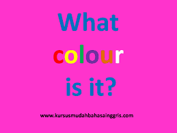 What color coat do you have? Colour Warna Materi Bahasa Inggris Sd Kelas 4 Belajar Bahasa Inggris Online Gratis