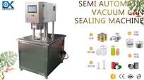 Semi-Automatic Tin Can Vacuum Nitrogen Filling Sealing Machine for Sealing Various Cans.