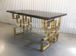 The Geo Gold Brass Mirror Chrome Finish Stainless Steel Metal Table Legs For Dining Table And Desk 28 H Set 2 Table Legs Metal Table Legs Metal Table