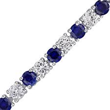 The chase sapphire reserve® provides comprehensive for cardmembers. 4 0mm Lab Created Blue And White Sapphire Alternating Tennis Bracelet In Sterling Silver 7 25 Zales