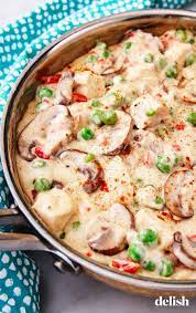 Chicken A La King Is The Easiest Comfort Dish Recipe Chicken A La King Recipes Chicken A La King Creamy Chicken Dinner