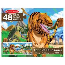Melissa And Doug Land Of Dinosaurs Floor Puzzle 48pc Floor Puzzle Melissa And Doug Dinosaur