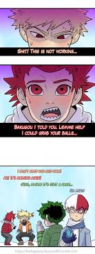 Bakugou katsuki and todoroki shoto. Credits To The Due Author My Hero Academia Memes My Hero Hero