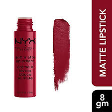 Deep red mixed with a little bit maroon.again, great for all skin shades.its a pretty bold color. Nyx Professional Makeup Soft Matte Lip Cream High Pigmented Cream Lipstick Monte Carlo Deep Cranberry Red Pricepulse