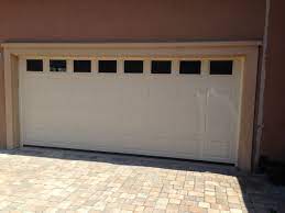 Haas Garage Door 2580 In Almond With Solid Windows Garage Doors Garage Door Remote Solid Window