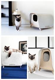 Niche Litiere Chat Design Maison Litiere Chat Litiere Chat Mobilier Pour Chat